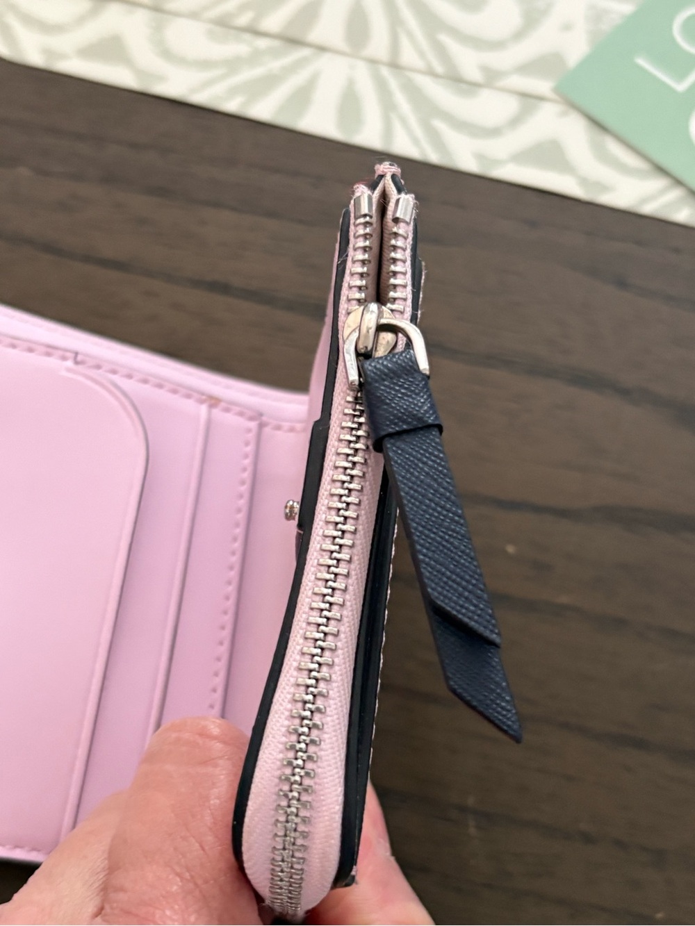 kate spade Pink Floral Zip-Around Compact Wallet - Picture 4 of 8